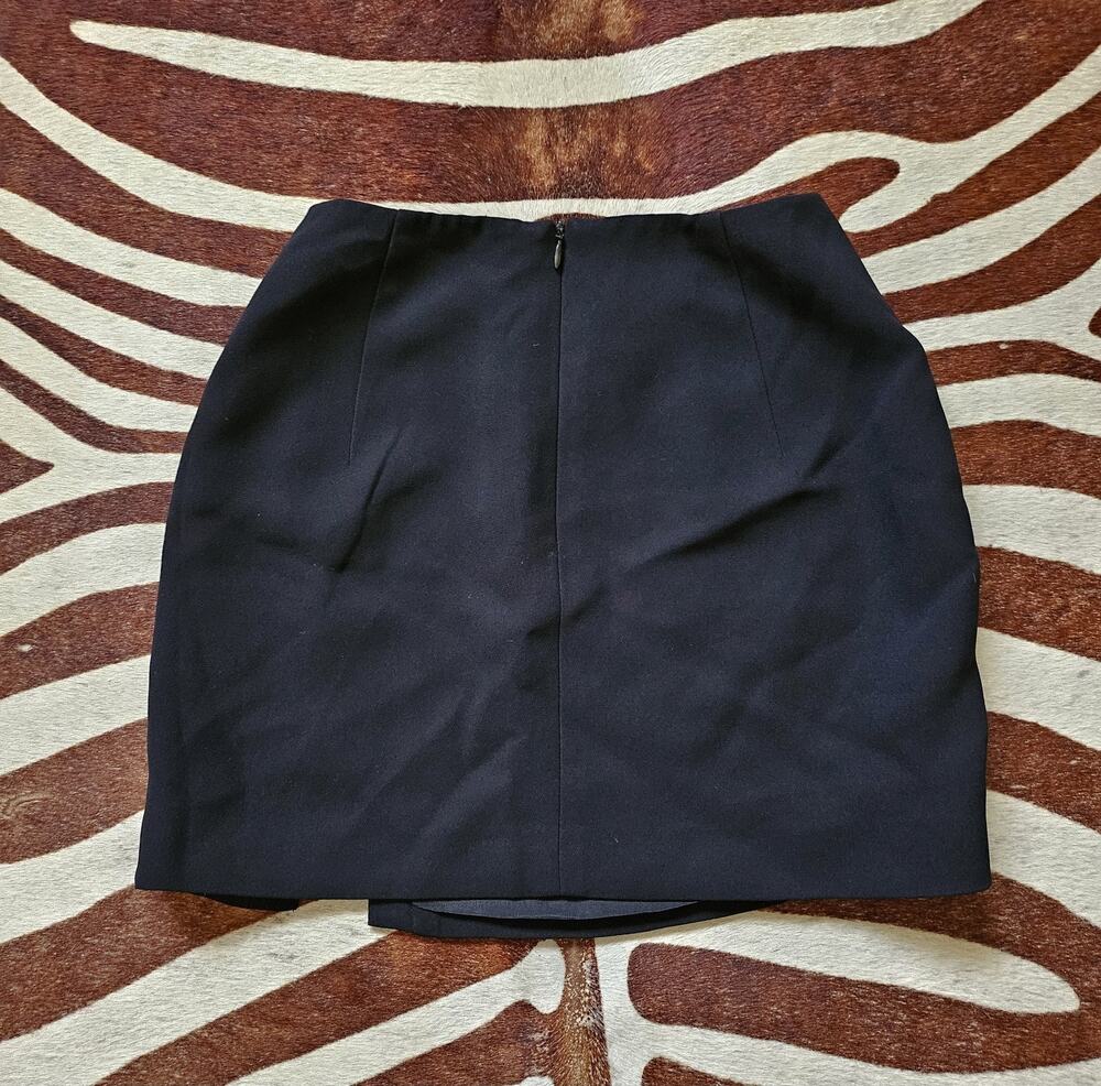 Vintage Bebe Silky Mini Skirt Slit Open Made In USA Womens Size 2